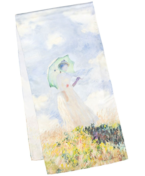 Šála Claude Monet - Dáma se slunečníkem