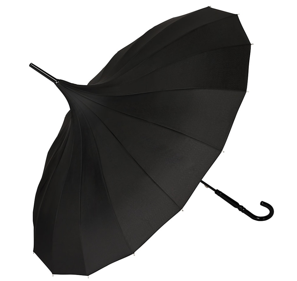 Deštník Pagode Charlotte - černý
