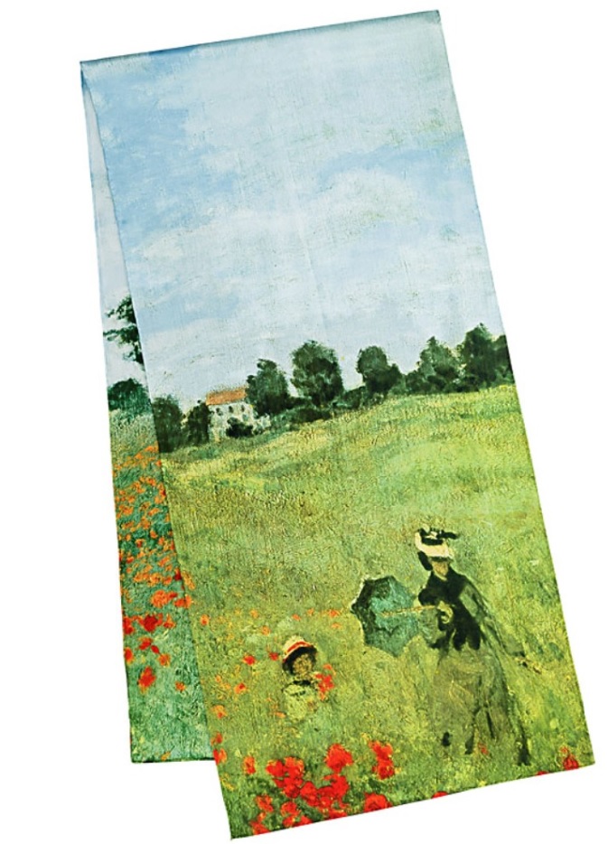 Šála Claude Monet - Makové pole