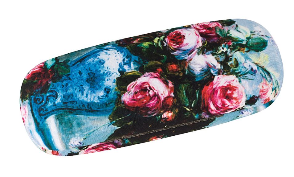 Pouzdro na brýle - Pierre-Auguste Renoir: Váza s růžema